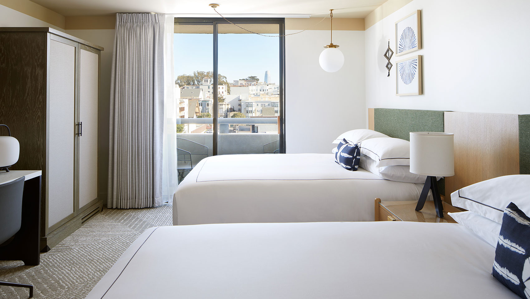 kimpton enso guestroom with two queen beds