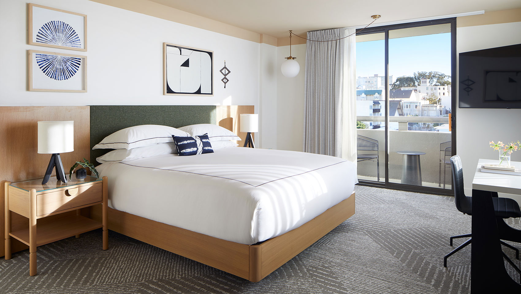 kimpton enso guestroom with king bed